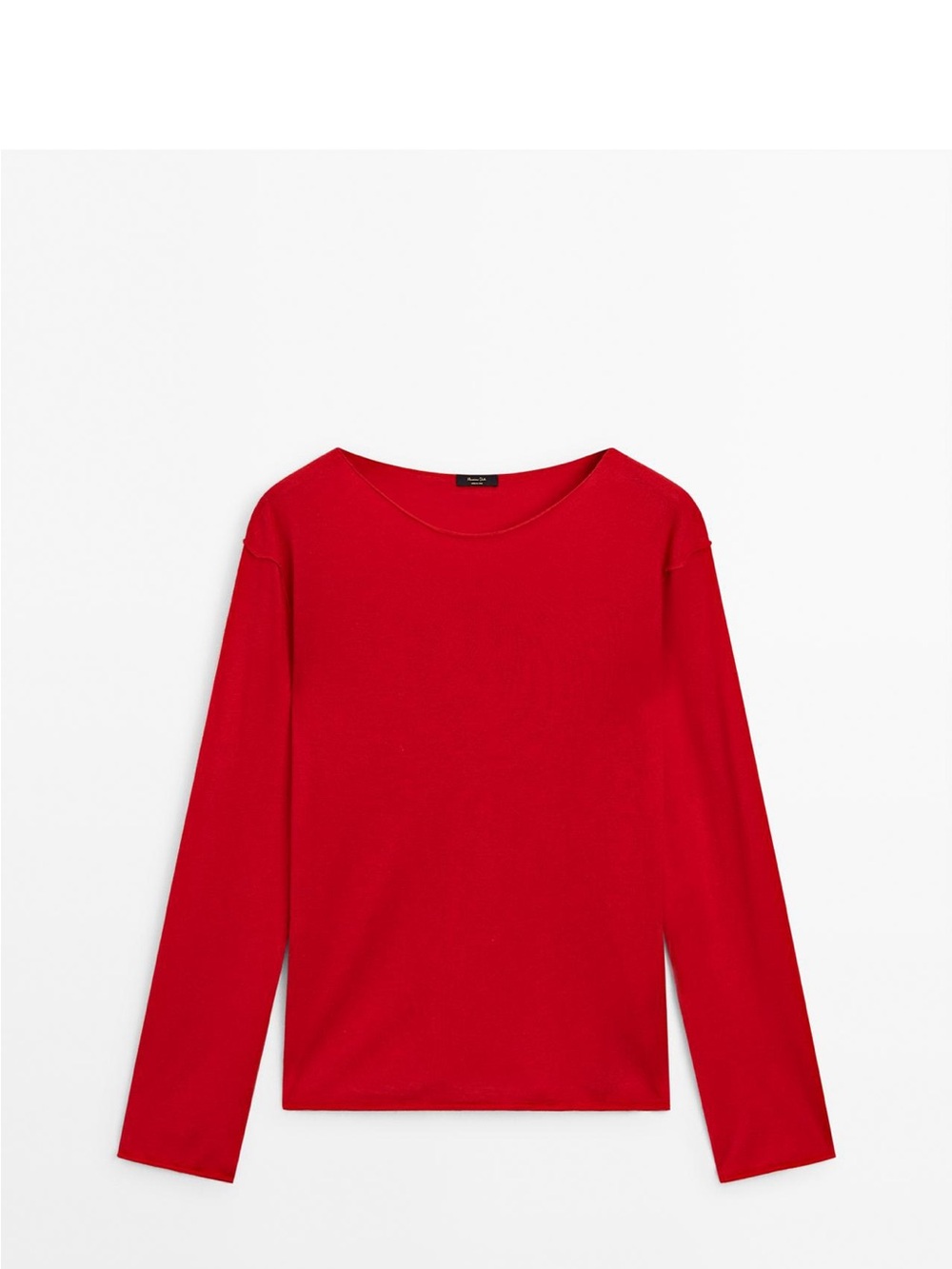 Massimo Dutti Wool tops red and ivory. Long sleeve - Picture 2 of 7